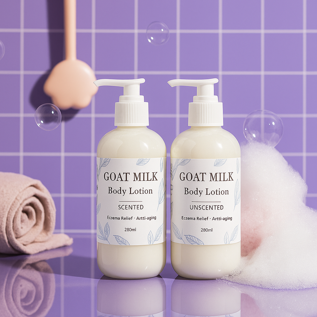 Goat Milk Shea Body Lotion, Eczema Relief and Anti-aging